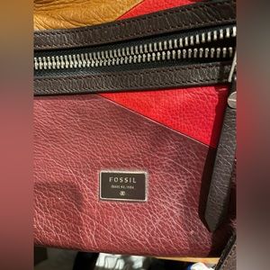 Leather fossil Crossbody purse